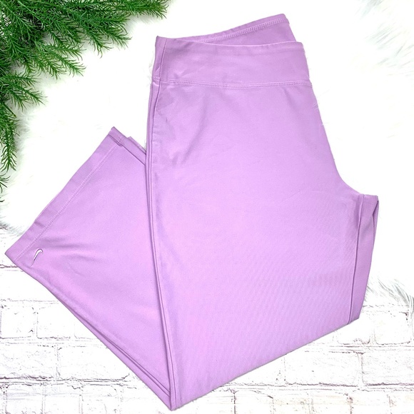 Nike Pants - |•NIKE•| Pretty Lavender Dri-Fit Crop Pants